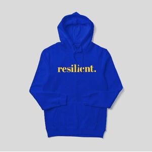 “Resilient” Hoodie. Multiple Sizes available. Perfect for teams, sports moms